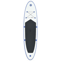 oppusteligt standup-paddleboardsæt blå og hvid