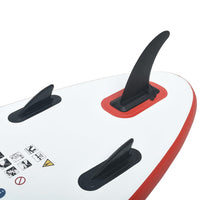 paddleboard oppusteligt rød og hvid