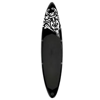 oppusteligt paddleboardsæt 366x76x15 cm sort