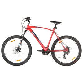 mountainbike 21 gear 29 tommer hjul 53 cm stel rød