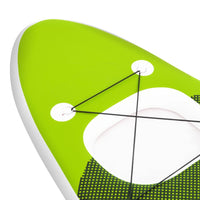 oppusteligt paddleboardsæt 330x76x10 cm grøn