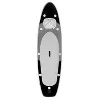 oppusteligt paddleboardsæt 330x76x10 cm sort
