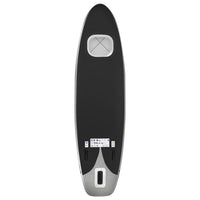oppusteligt paddleboardsæt 360x81x10 cm sort